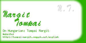 margit tompai business card